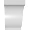 Ekena Millwork 5-in. W x 8-in. D x 8-in. H Baker Architectural Grade PVC Knee Brace BRCP05X08X08BKR - alternate 5